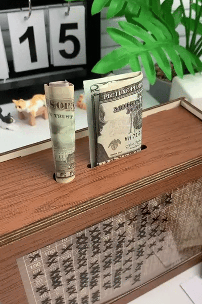 Smart Wooden Saving Box